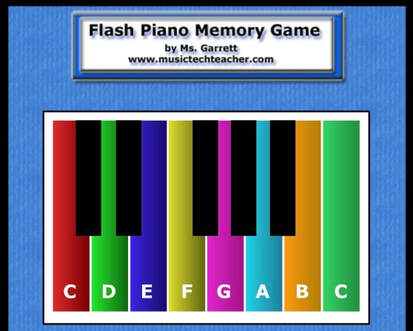 Flash Piano Memory Game - ELEMENTARY MUSIC 2019-2020